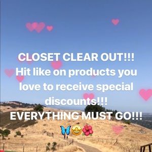 CLOSET CLEAR OUT!!!